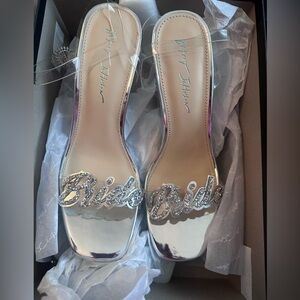 Betsy Johnson Bride Shoes with Crystal Embellishment